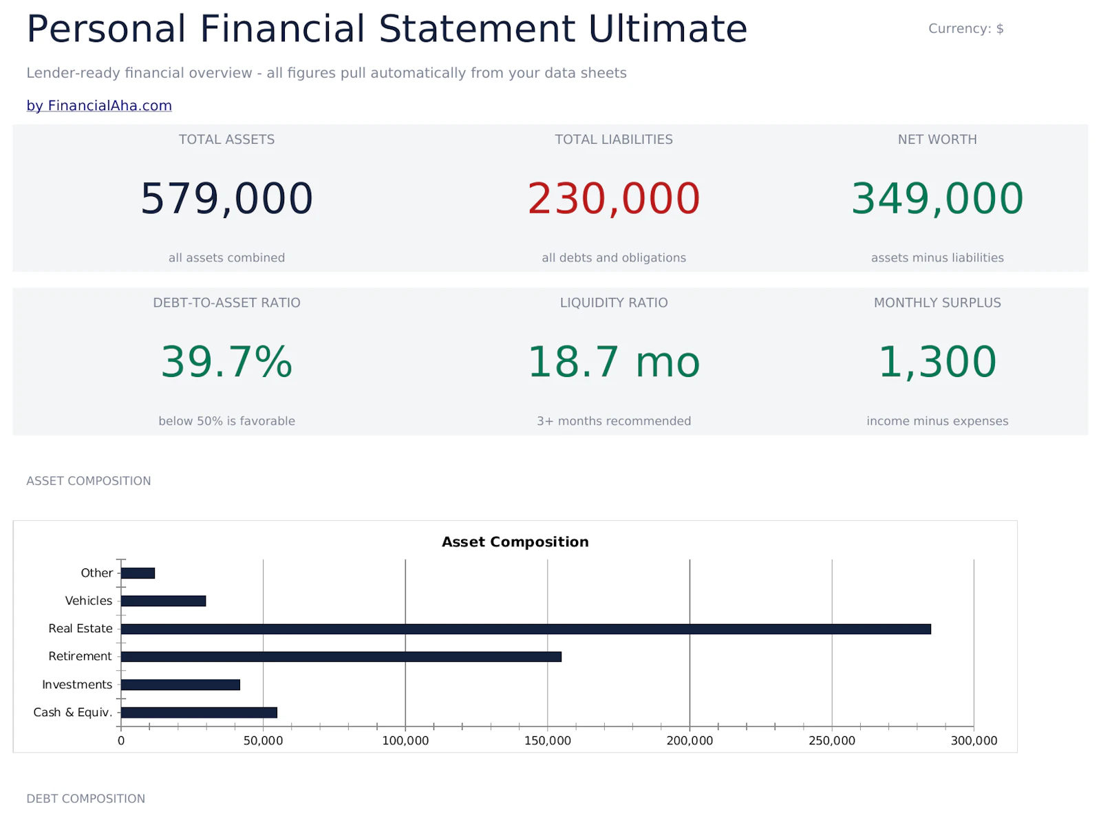 FinancialAha! Ultimate Spreadsheets screenshot 46