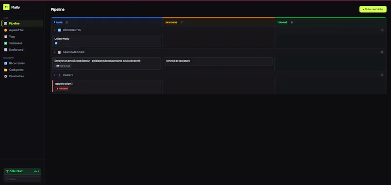 Mailly screenshot 2