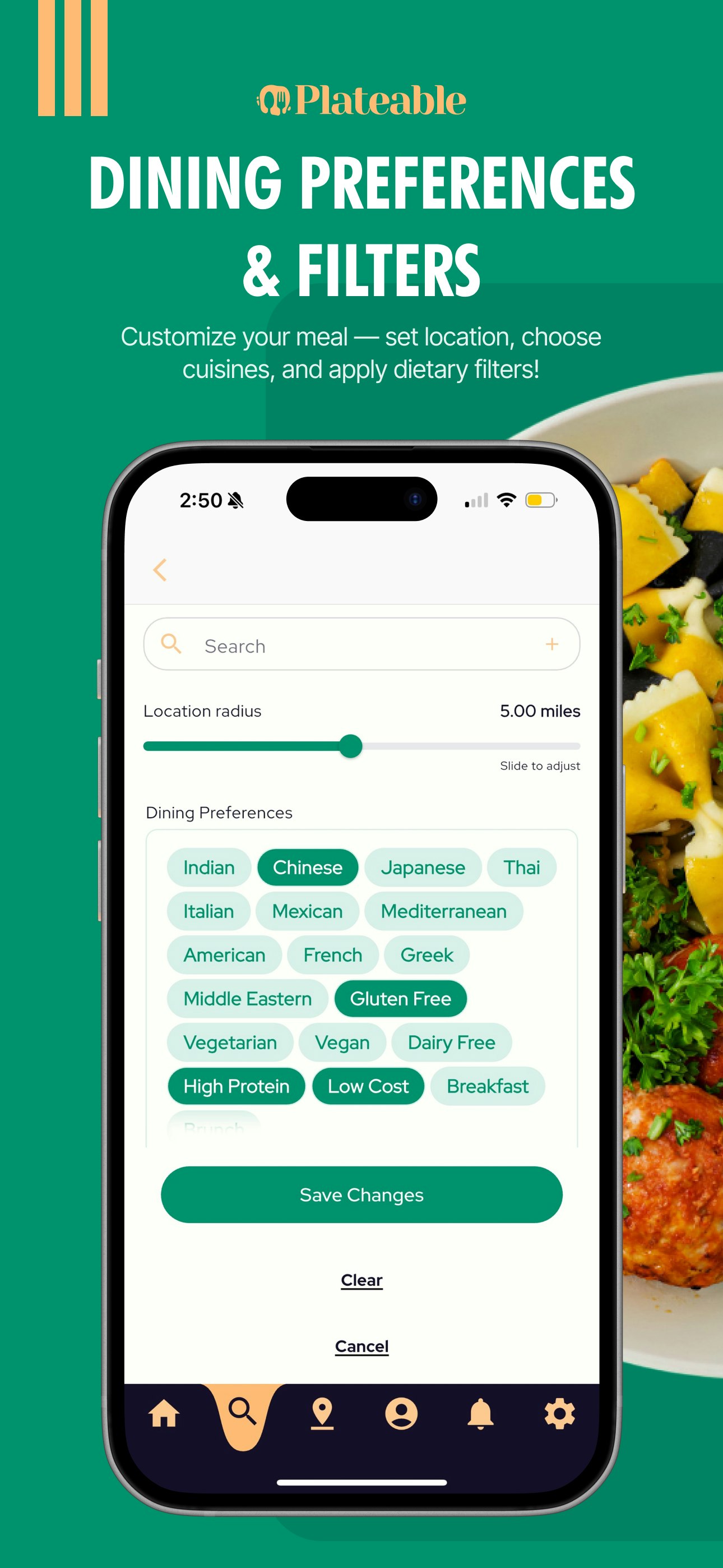 Plateable: Personalized Dining - Screenshot 4 showing product features and functionality