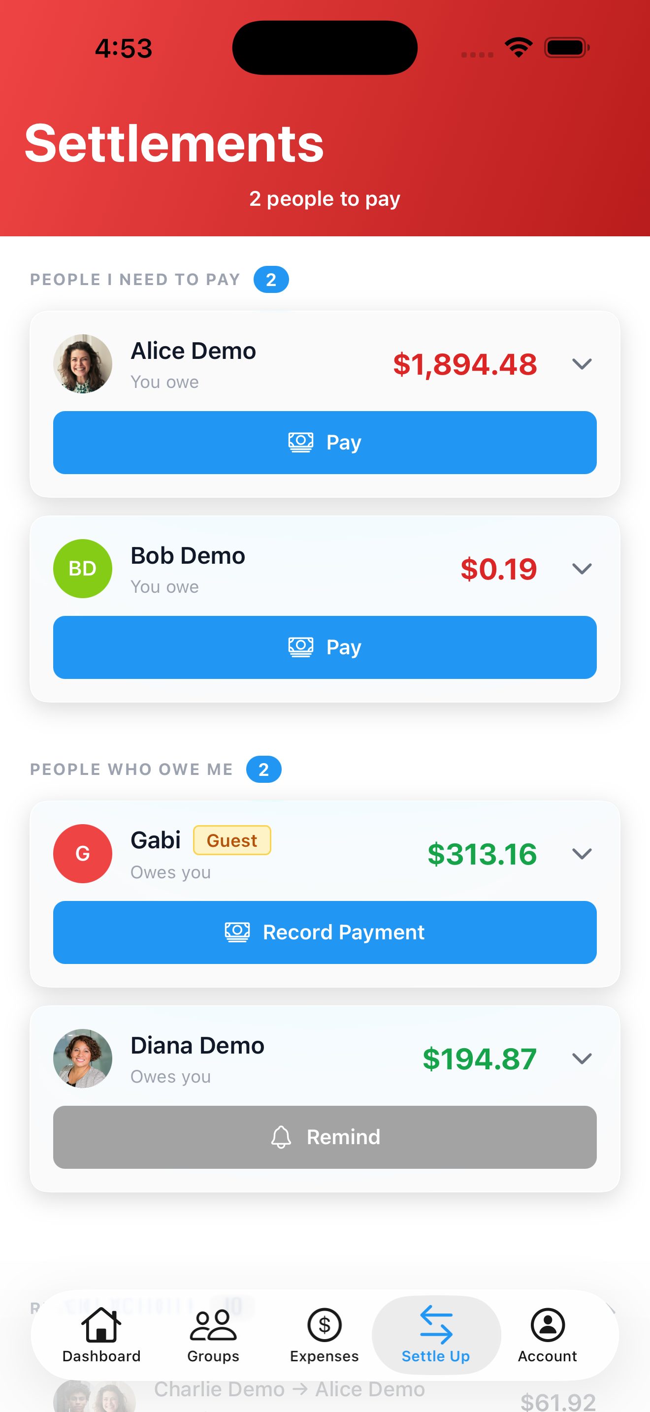 SplitterUp - Screenshot 5 showing product features and functionality