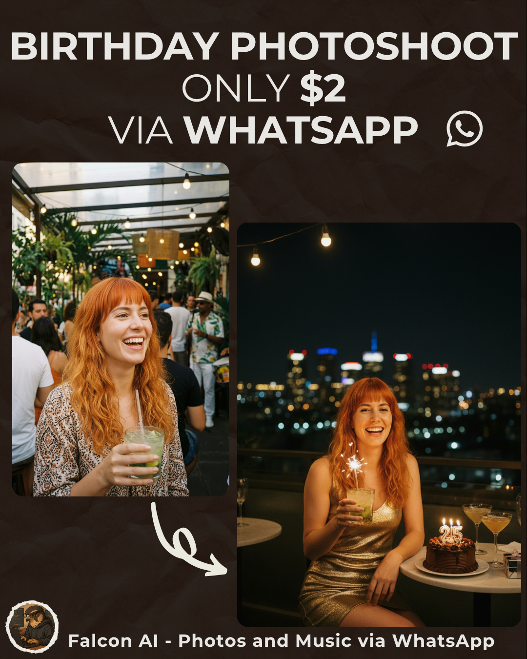 Falcon: AI Photos & Songs on WhatsApp gallery image