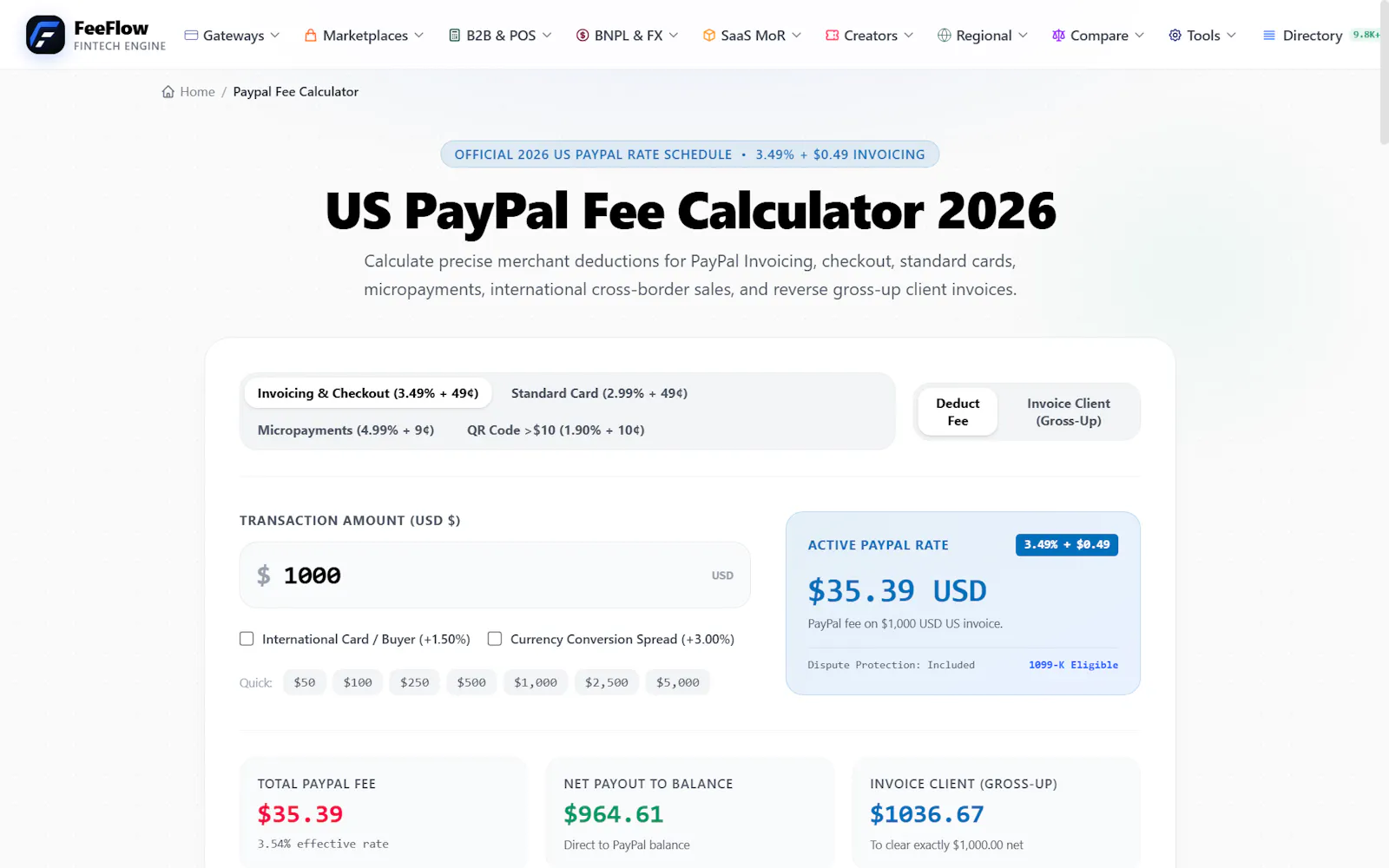 FeeFlow screenshot 2