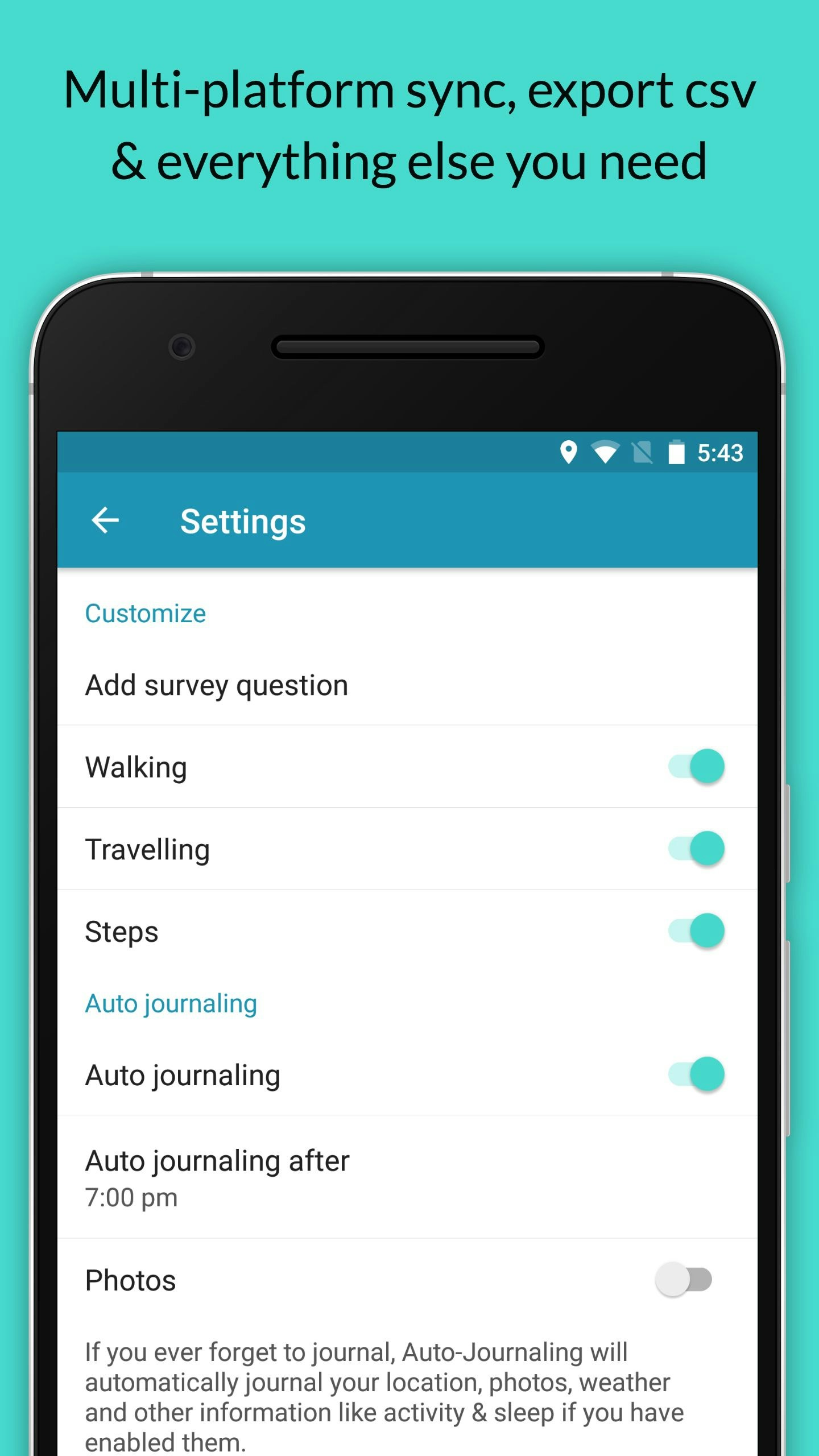 Journaly for Android gallery image