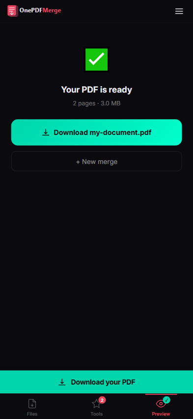 PDF Merge gallery image