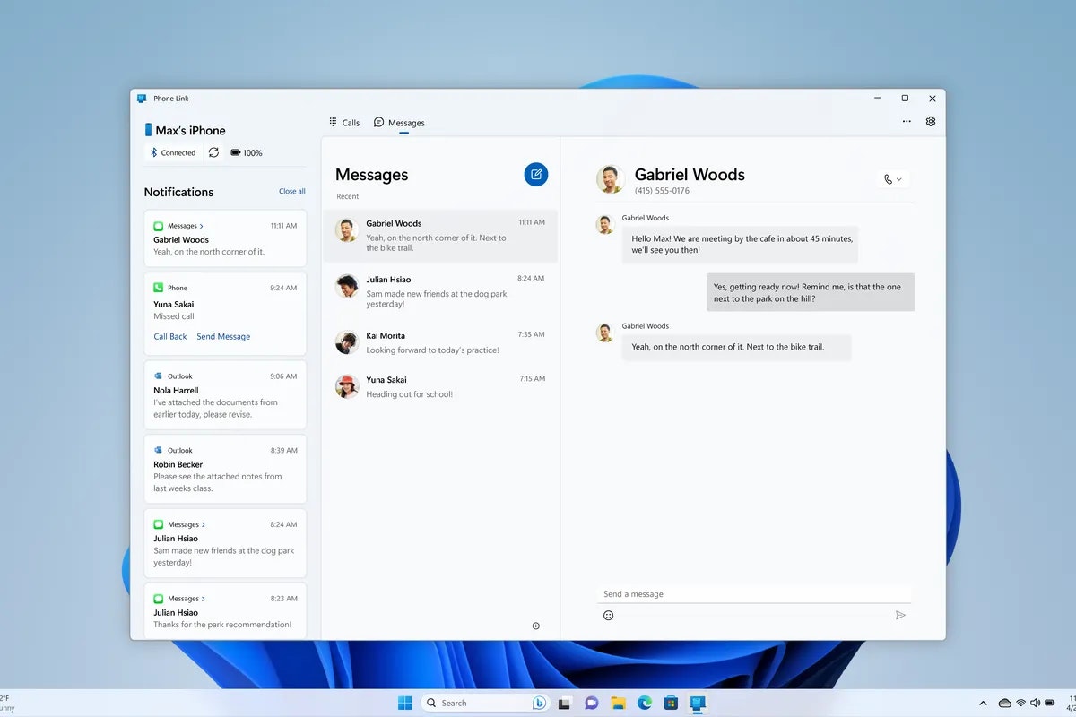 Microsoft Phone Link media 1