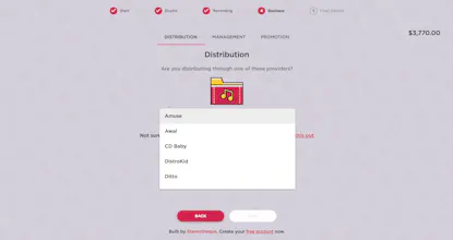 Music Project Budget Calculator gallery image