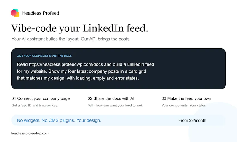 Headless Profeed screenshot 2