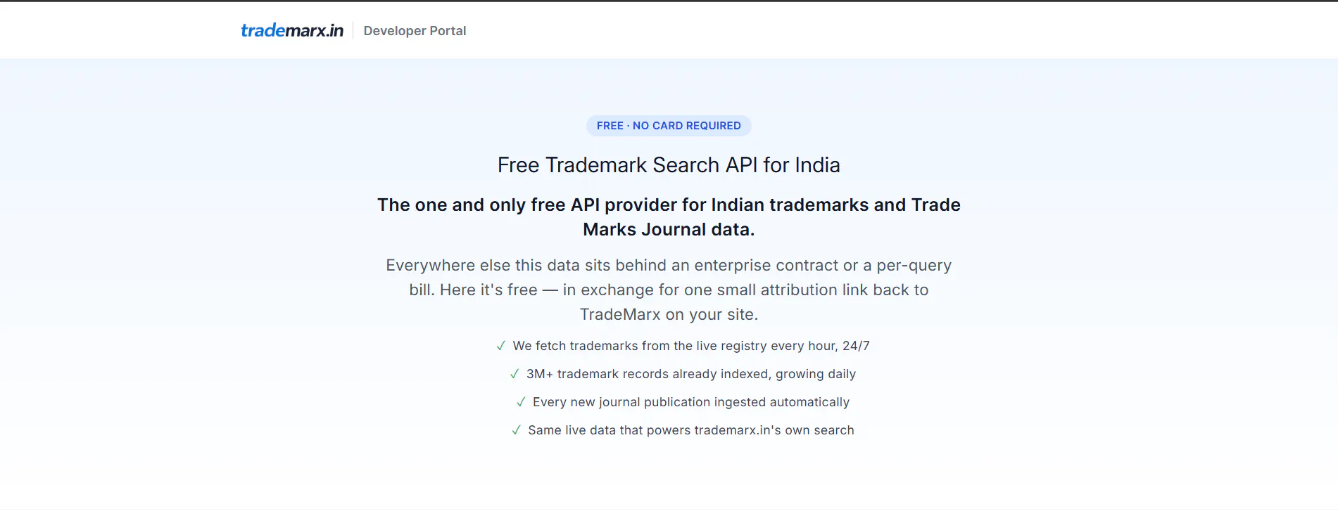 Trademarx - Indian Trademark API