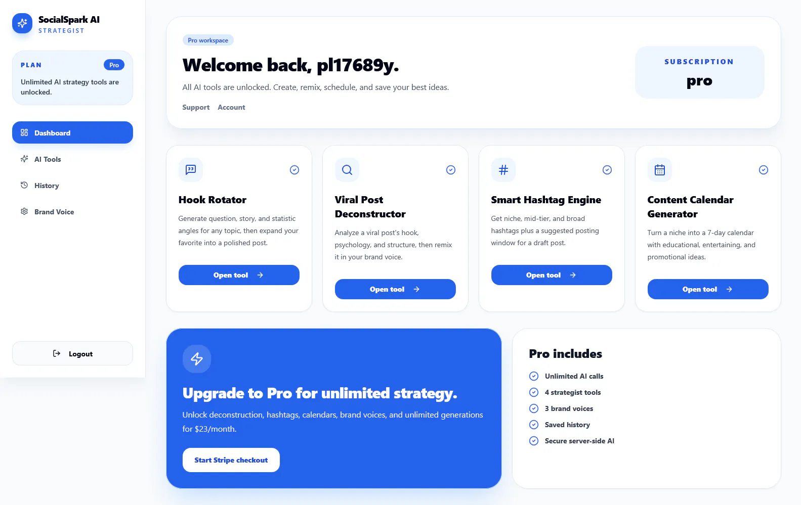 Social Spark AI