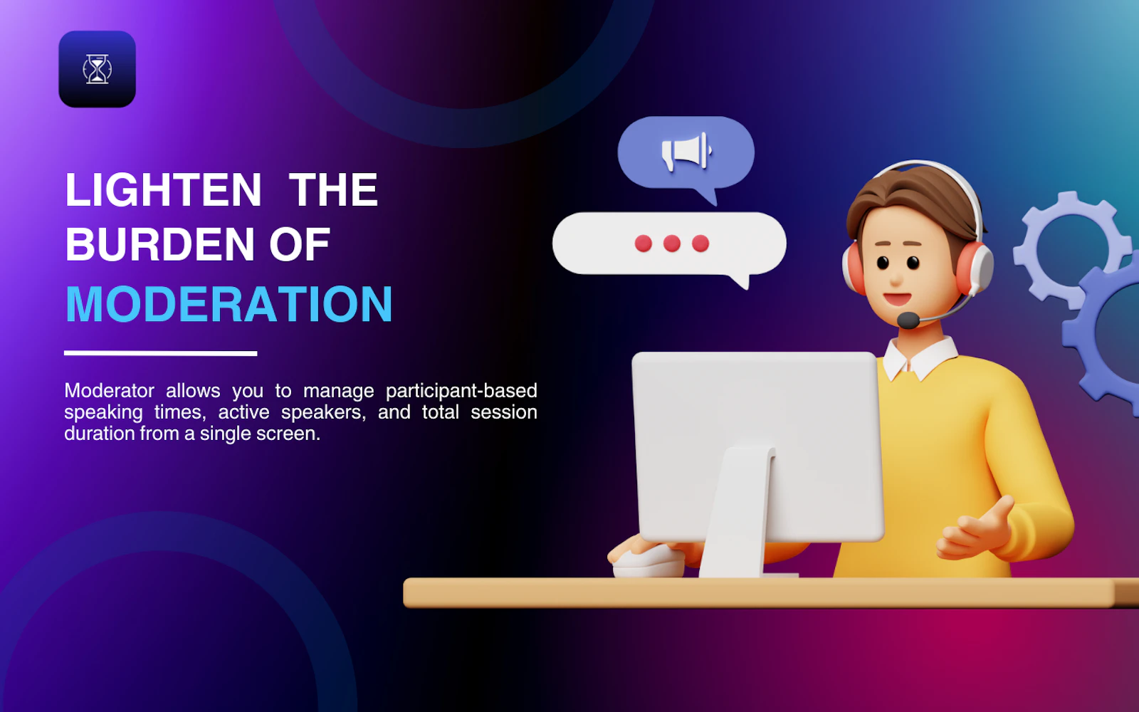 Moderator: Smart meeting timer for macOS screenshot 2