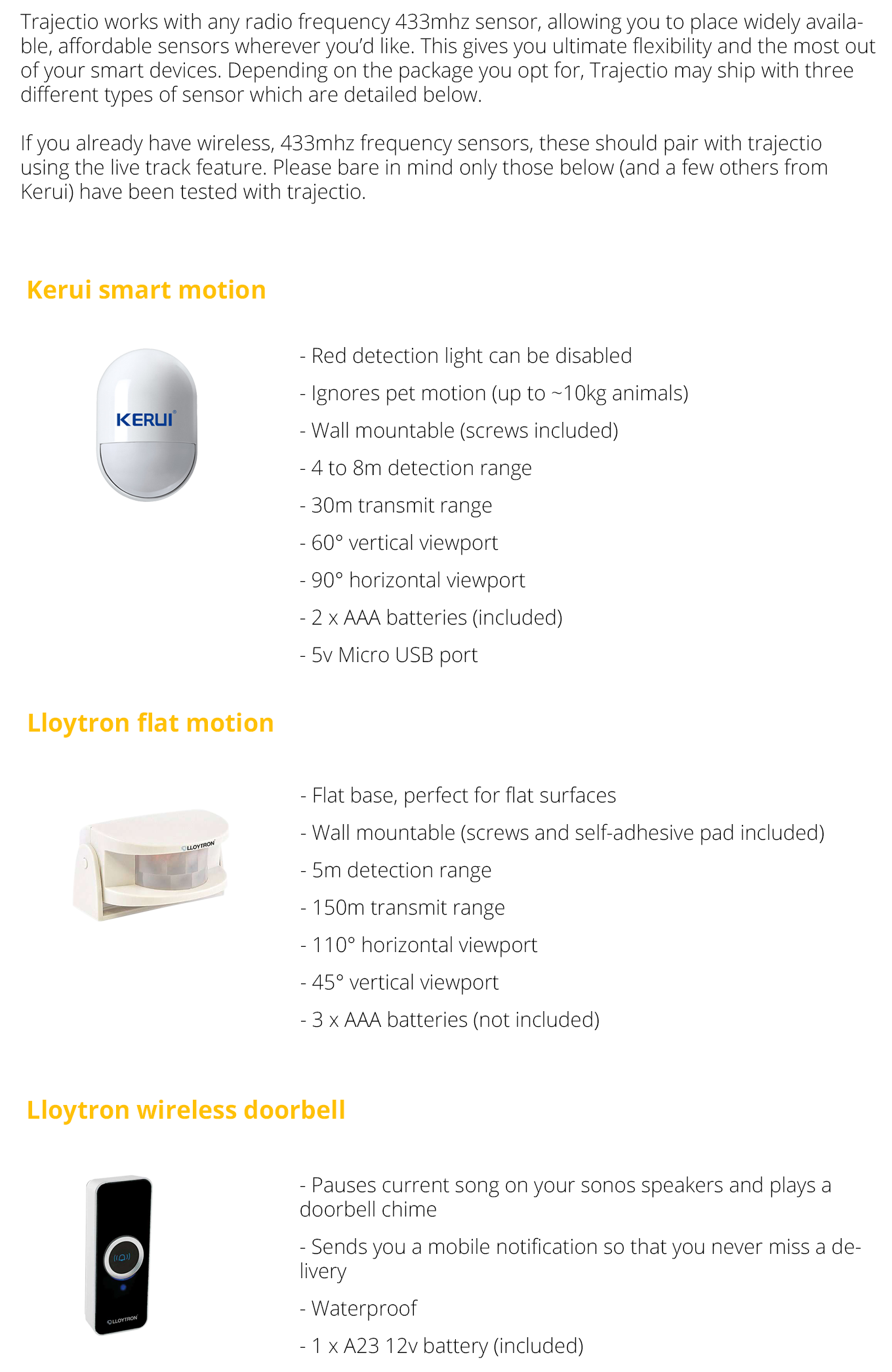 Trajectio - Motion control for Hue, LIX, Tradfri and Sonos gallery image