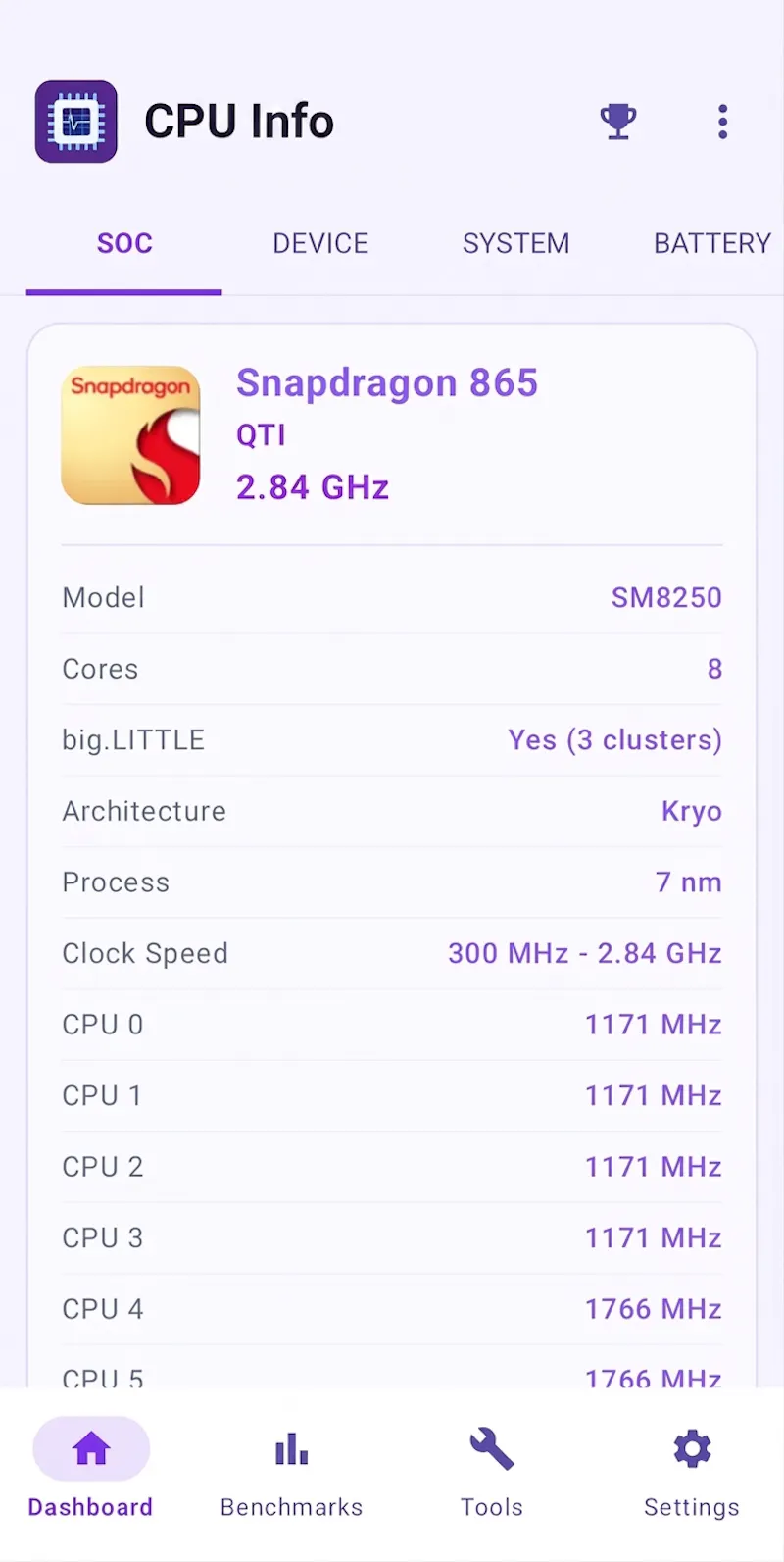 CPU Info: System & Hardware screenshot 1