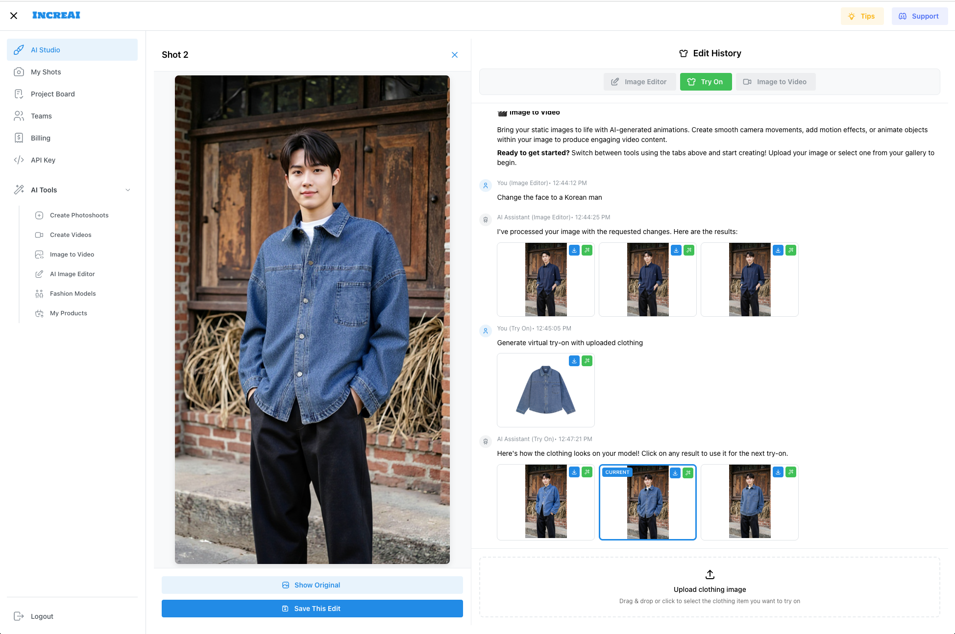 Média Incrési - AI Studio pour la mode - Remplacez toute votre pile de technologie de mode par un studio IA 2