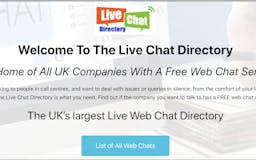 Live Chat Directory UK media 1