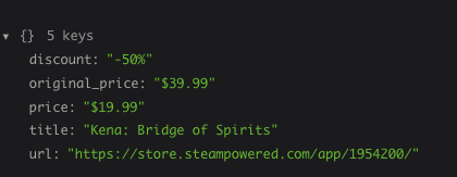스팀 게임 스페셜 제공 API - JSON에서 Steam Special Offer Games 데이터를 얻으십시오 미디어 2