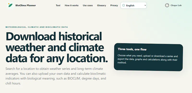 BioClima Planner screenshot 2