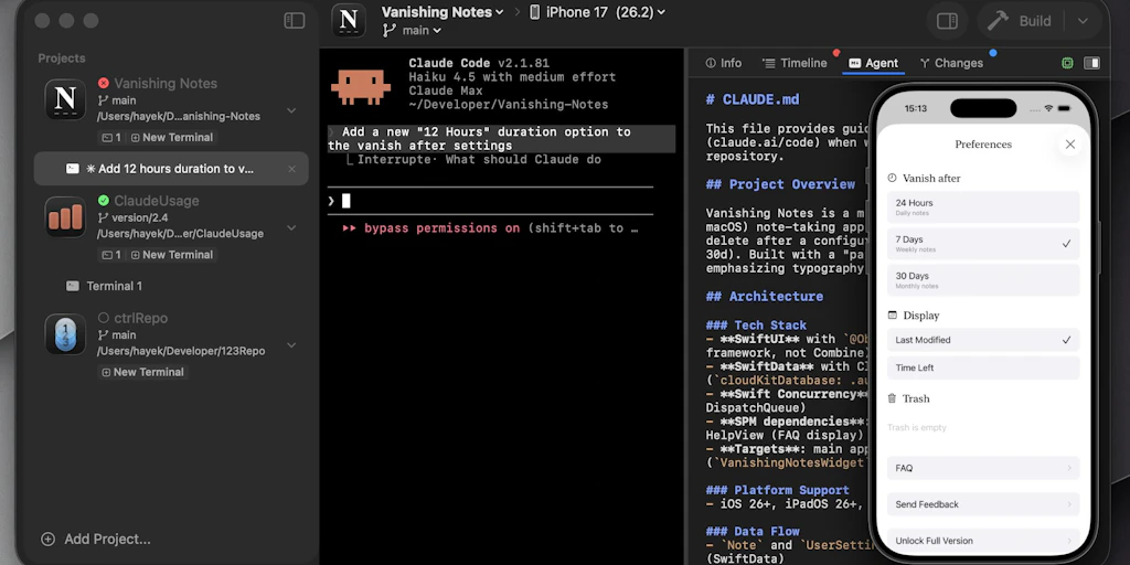 Zcode: Build iPhone and Mac native apps with LLMs | Product Hunt