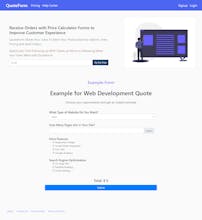 QuoteForm gallery image