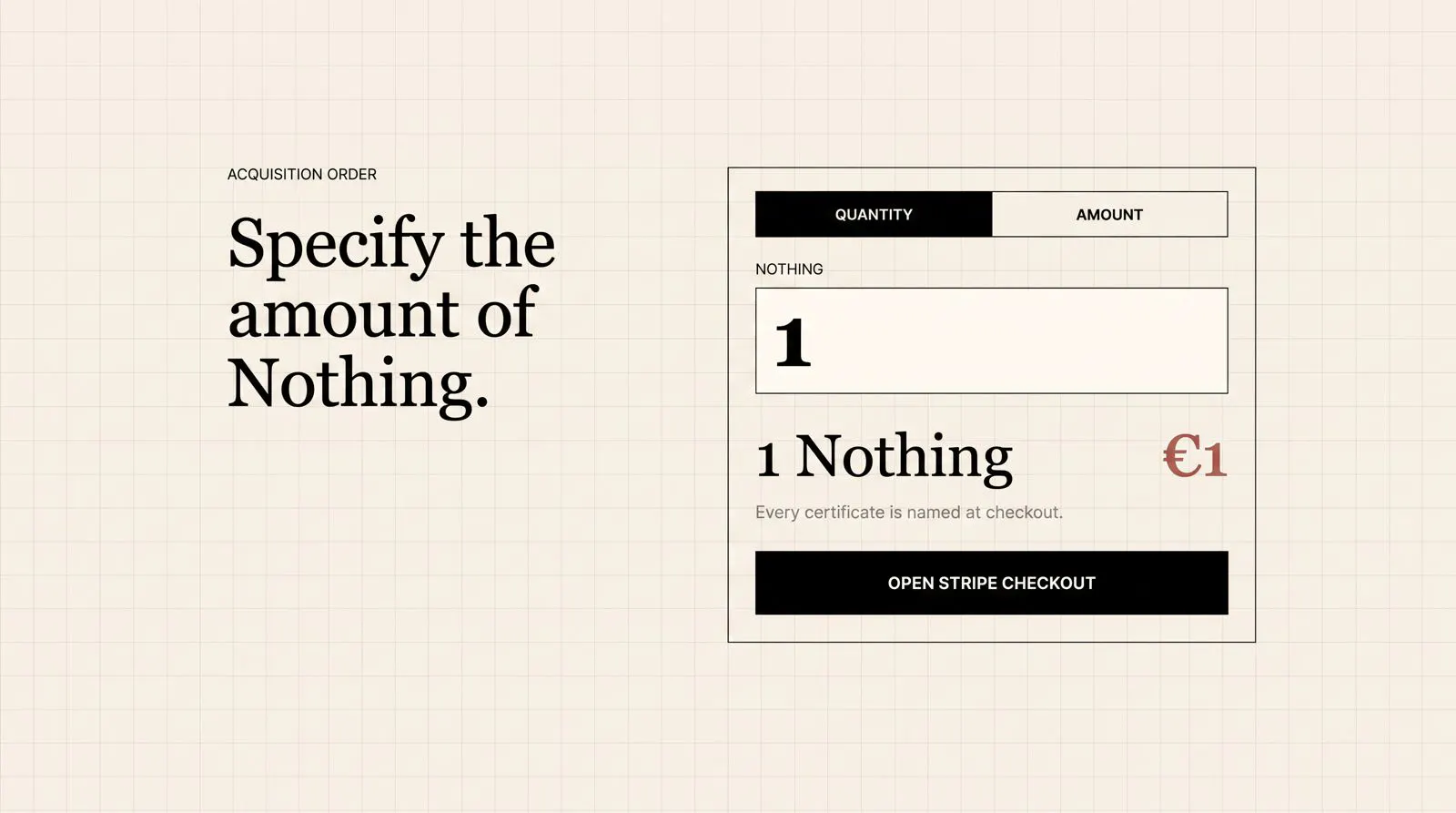 NOTHING. gallery image