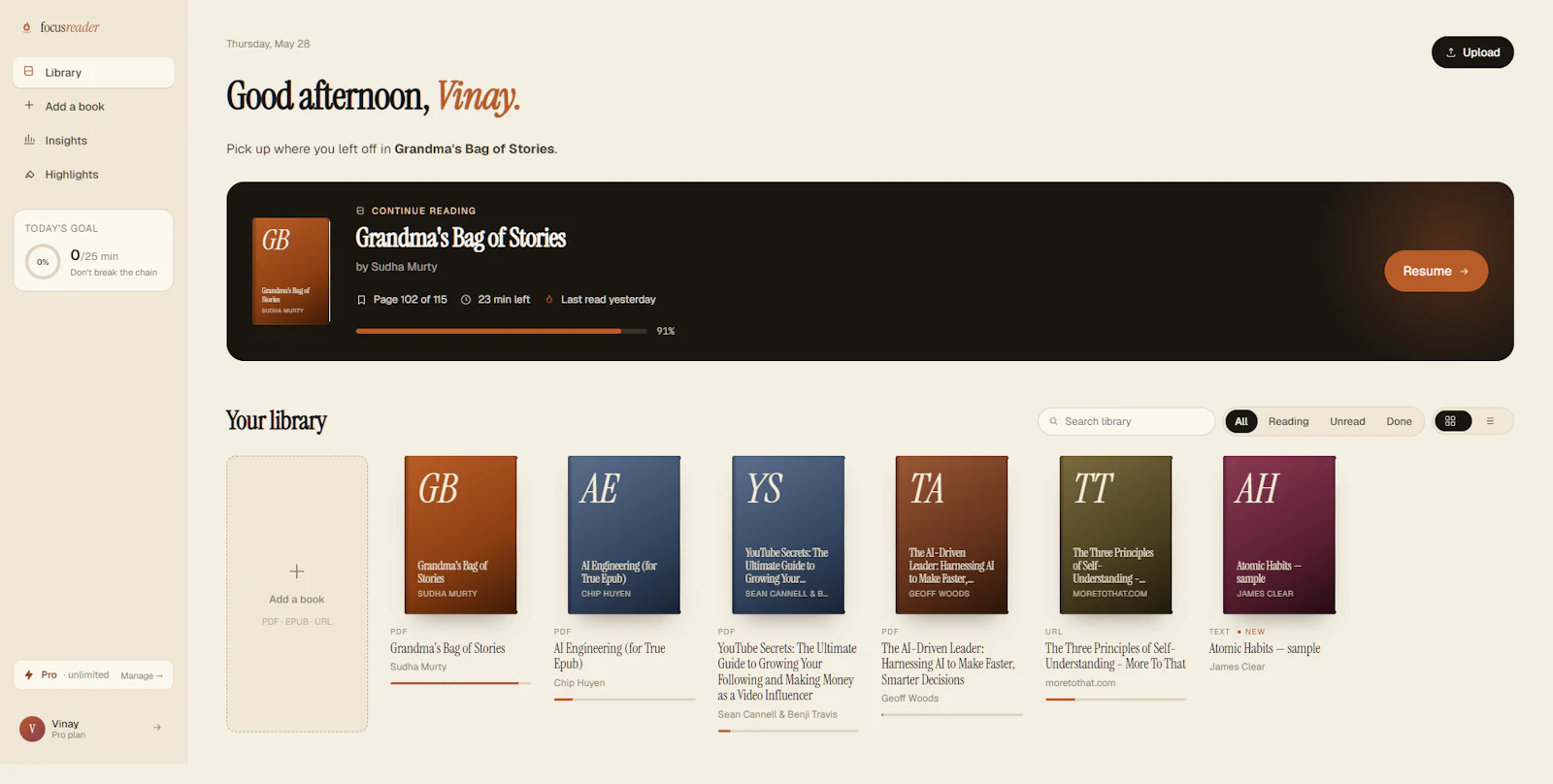 FocusReader screenshot 2