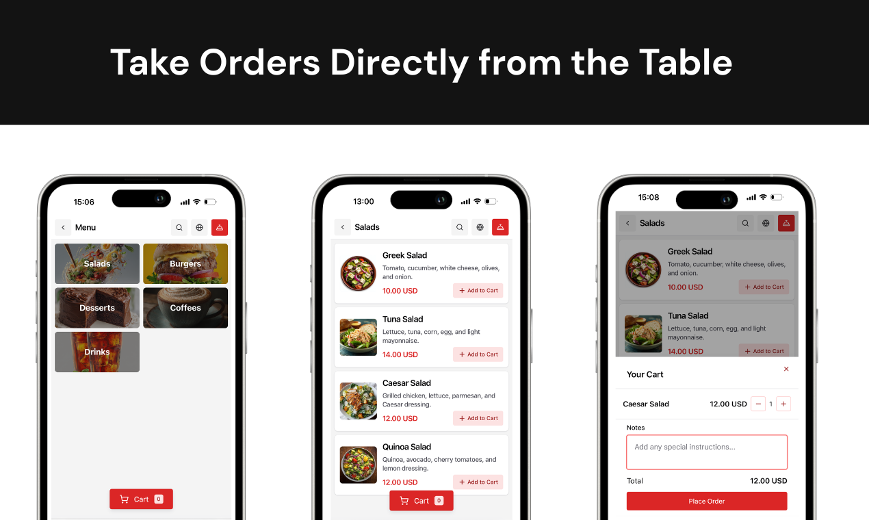 Menumix - Dijital QR menünüzü oluşturun ve anında sipariş alın medya 2
