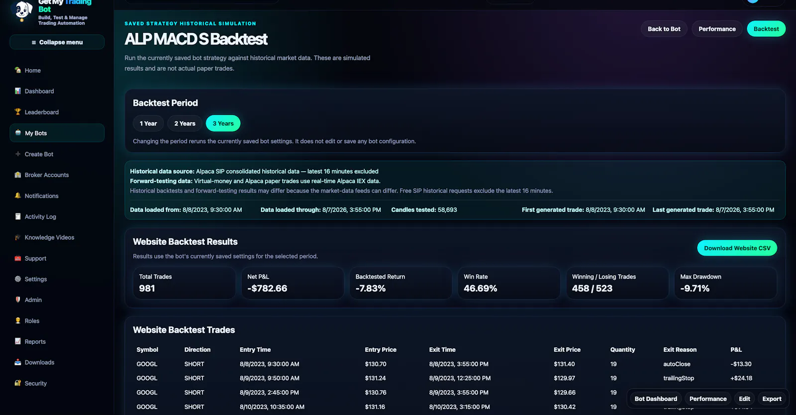GetMyTradingBot screenshot 4