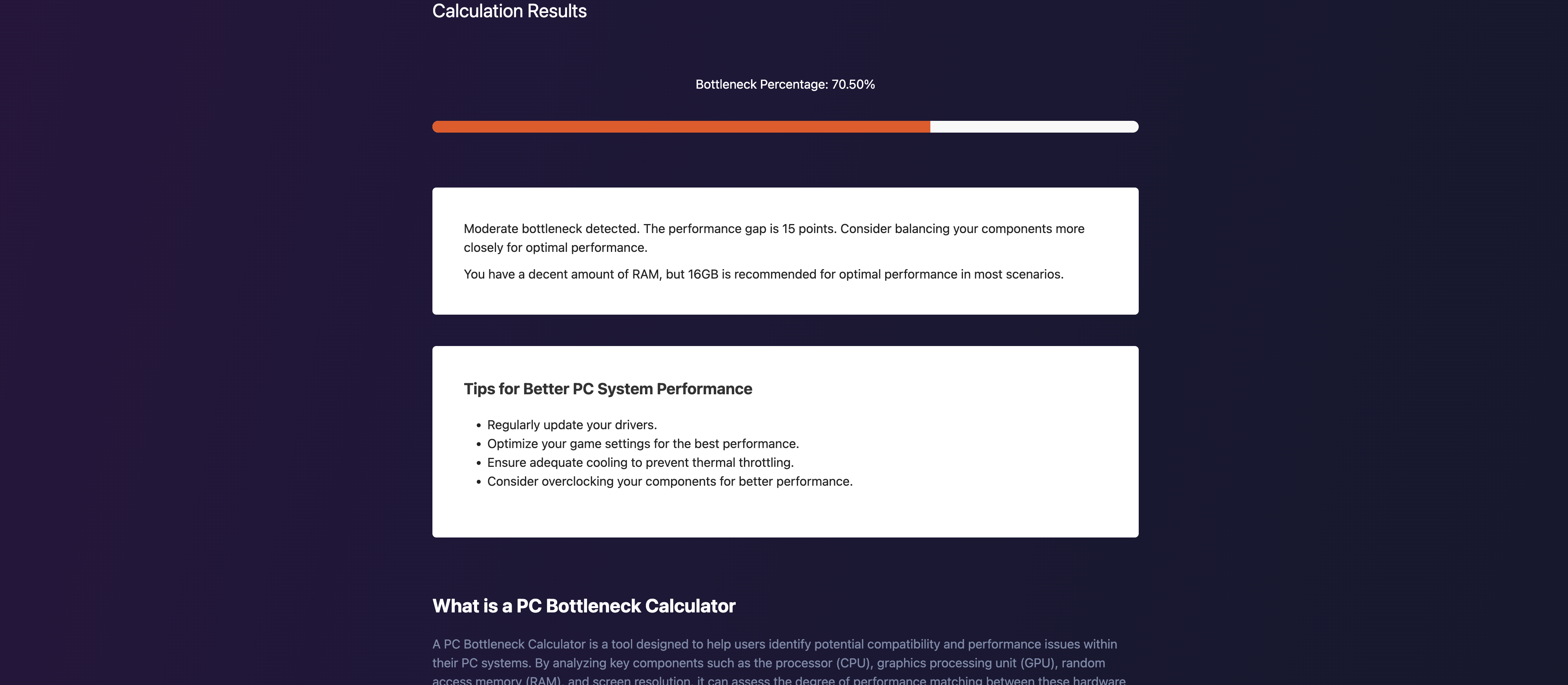 PC Bottleneck Calculator media 2
