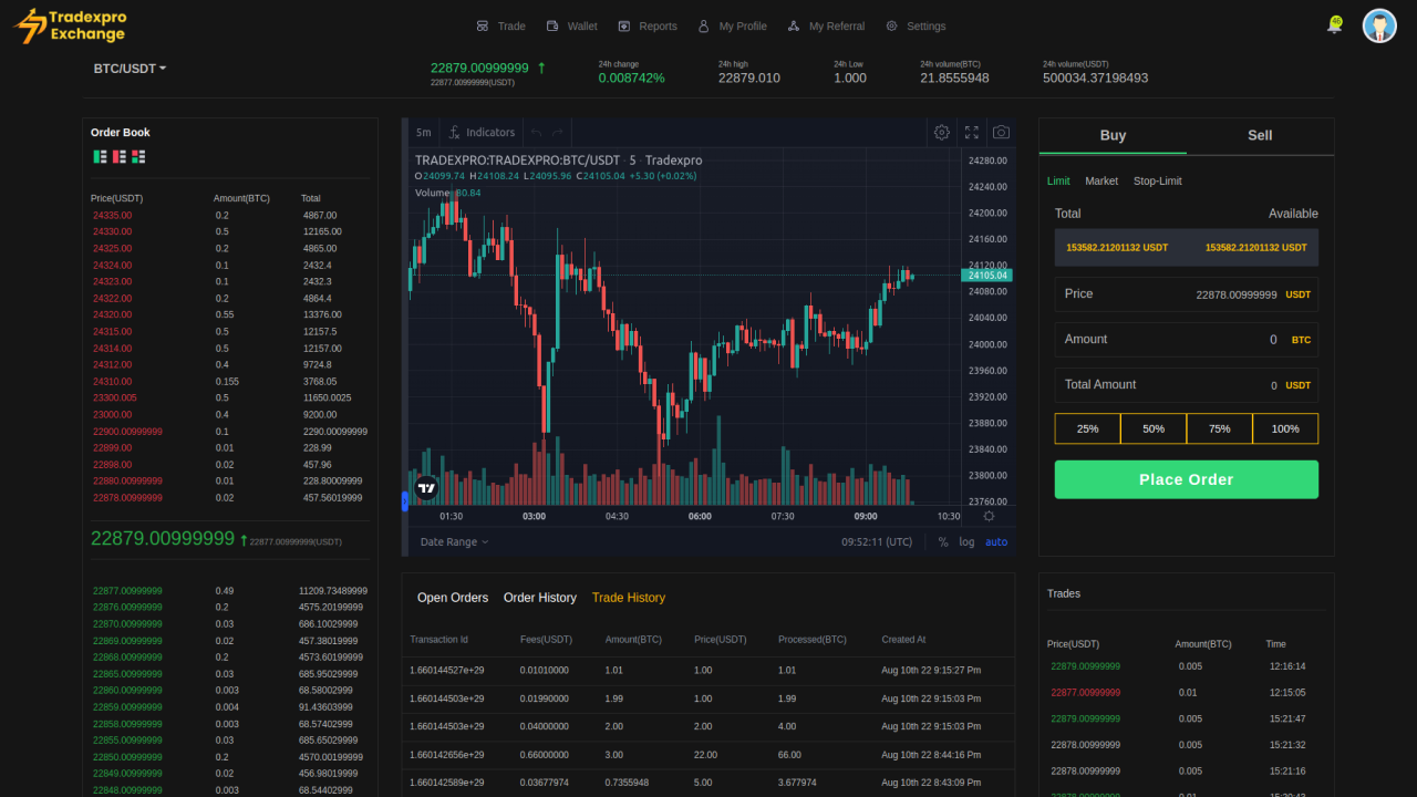 TradexPro Exchange - 암호화 구매, 판매 및 거래 플랫폼 미디어 2