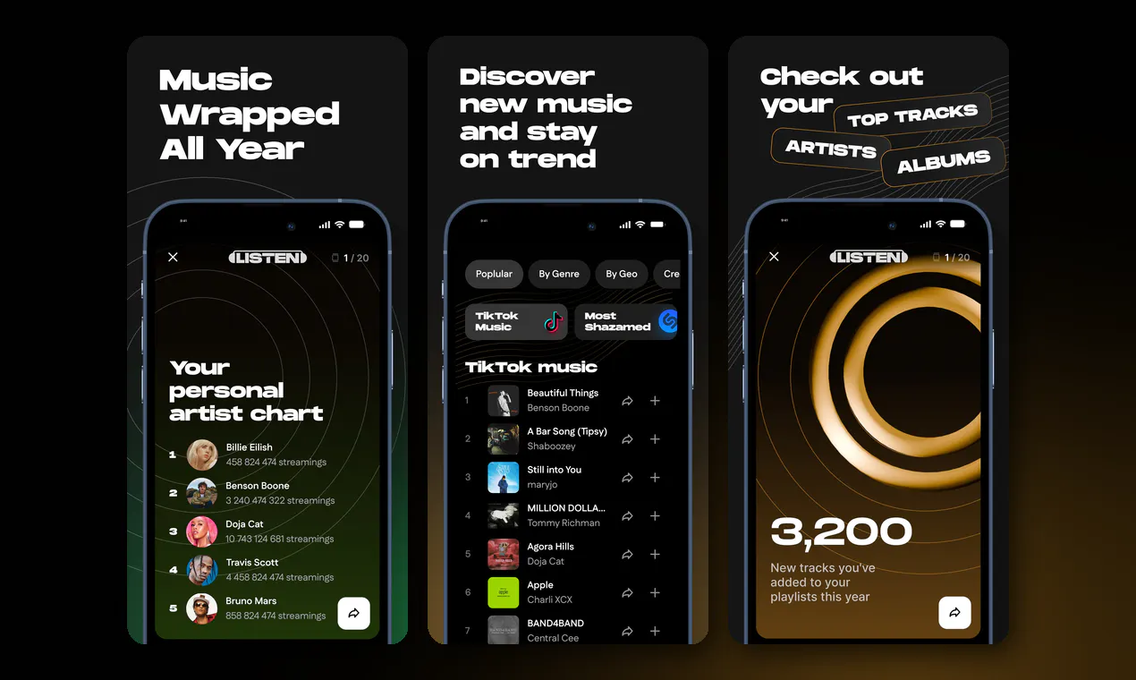 Listen — Music Map & Stats gallery image