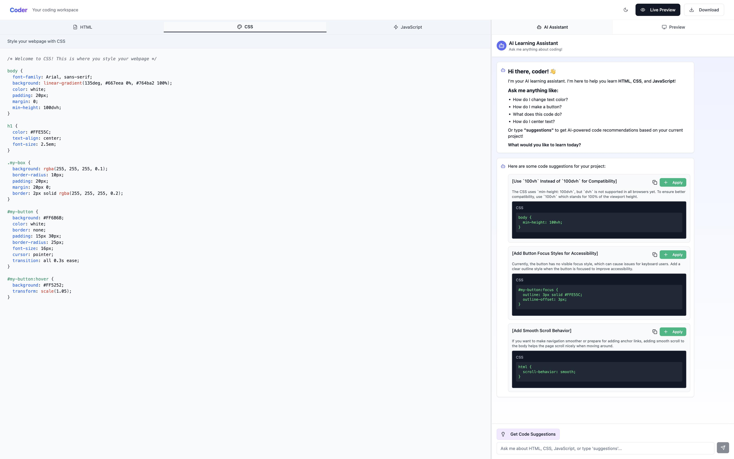 Try Coder AI media 2