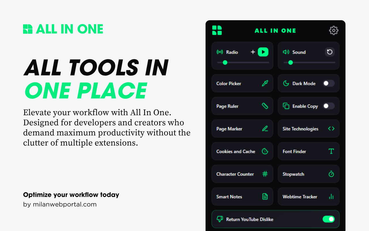 All In One Extension gallery image