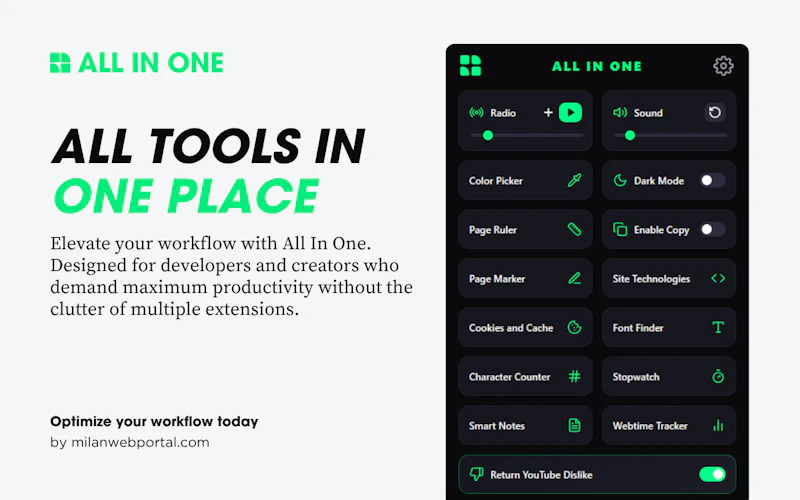 All In One Extension screenshot 1