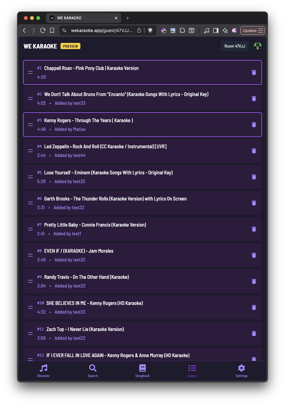 WE KARAOKE - Screenshot 5 showing product features and functionality