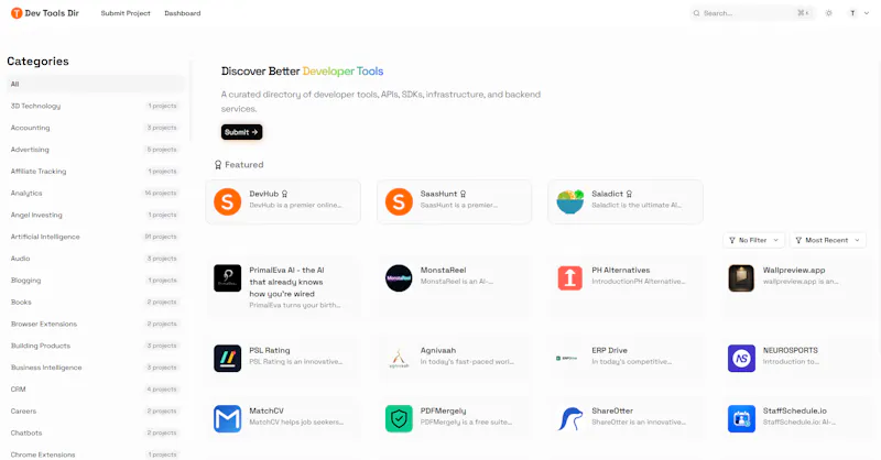 Dev Tools Dir screenshot 1