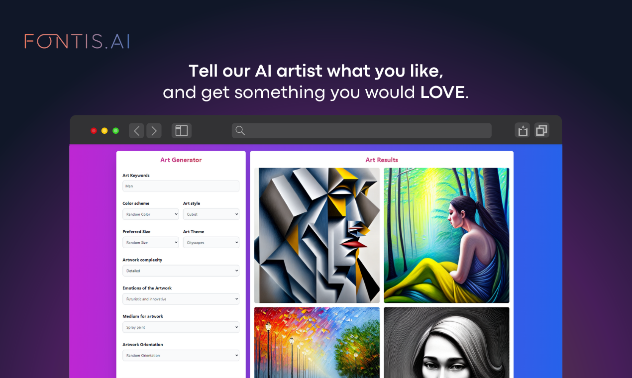 Fontis.ai - Fiziksel dünyada AI sanat özel hediyelerini keşfedin medya 2