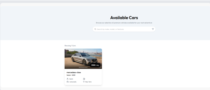MERN Car Rental System gallery image