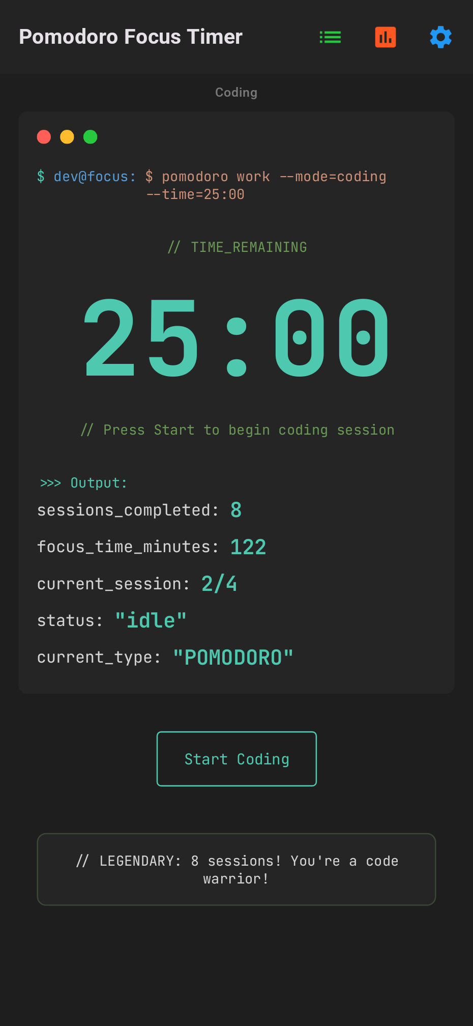 Pomodoro Focus Timer gallery image