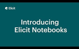 Elicit Notebooks media 1