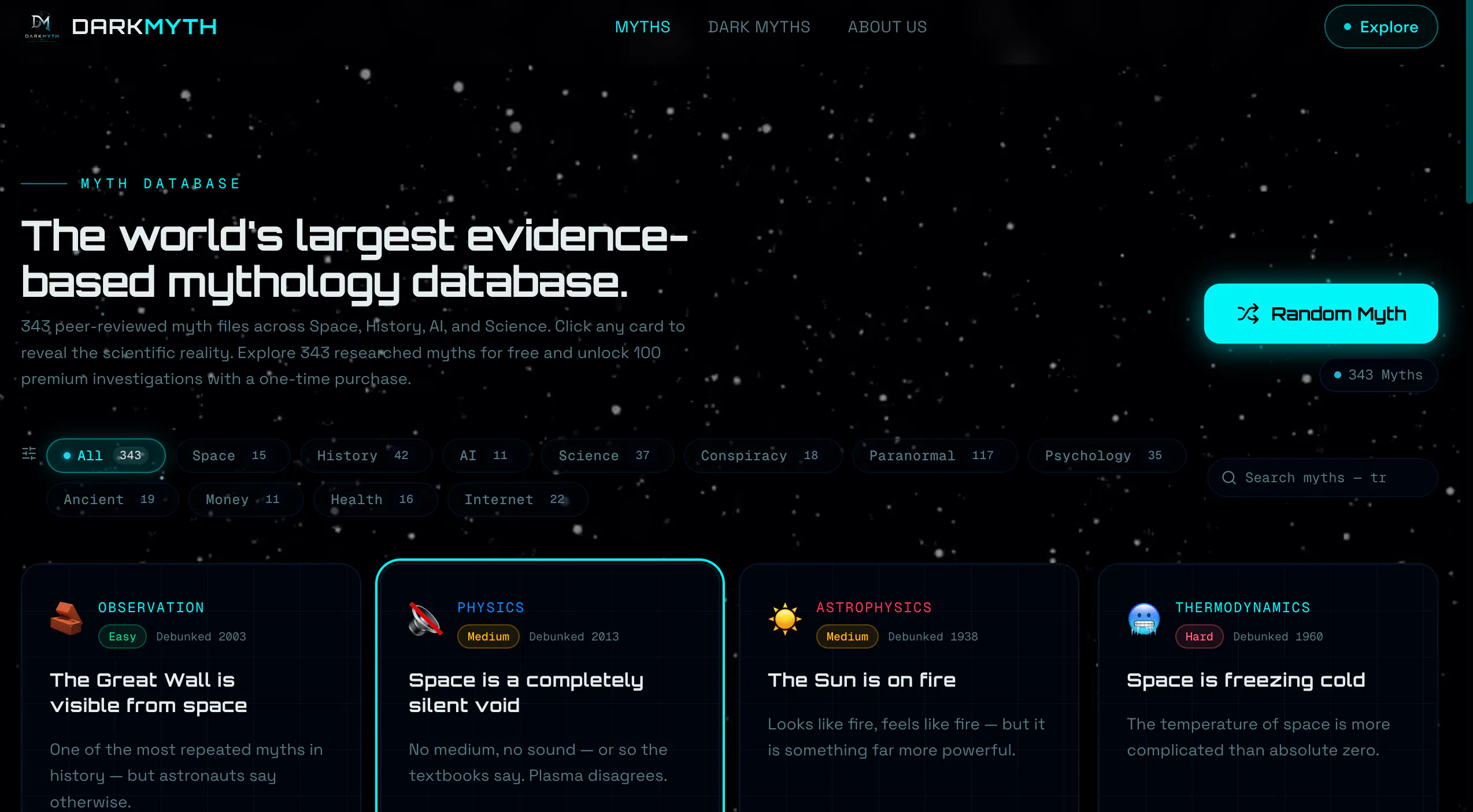 Myth Database — Dark Myth