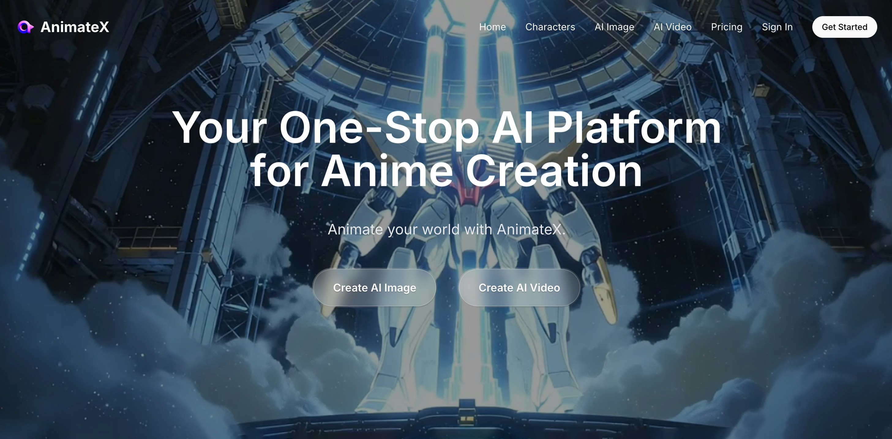 AnimateX - Main screenshot showing features and interface