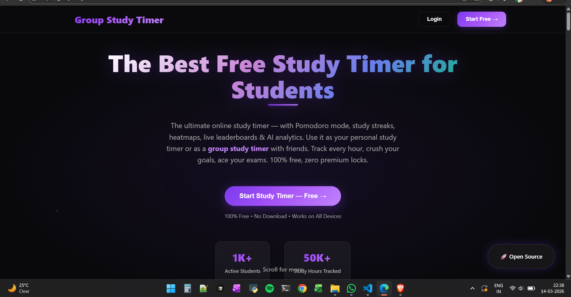 Group Study Timer - Screenshot 5 showing product features and functionality