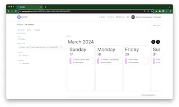 Eventic β real-time calendar for site gallery image