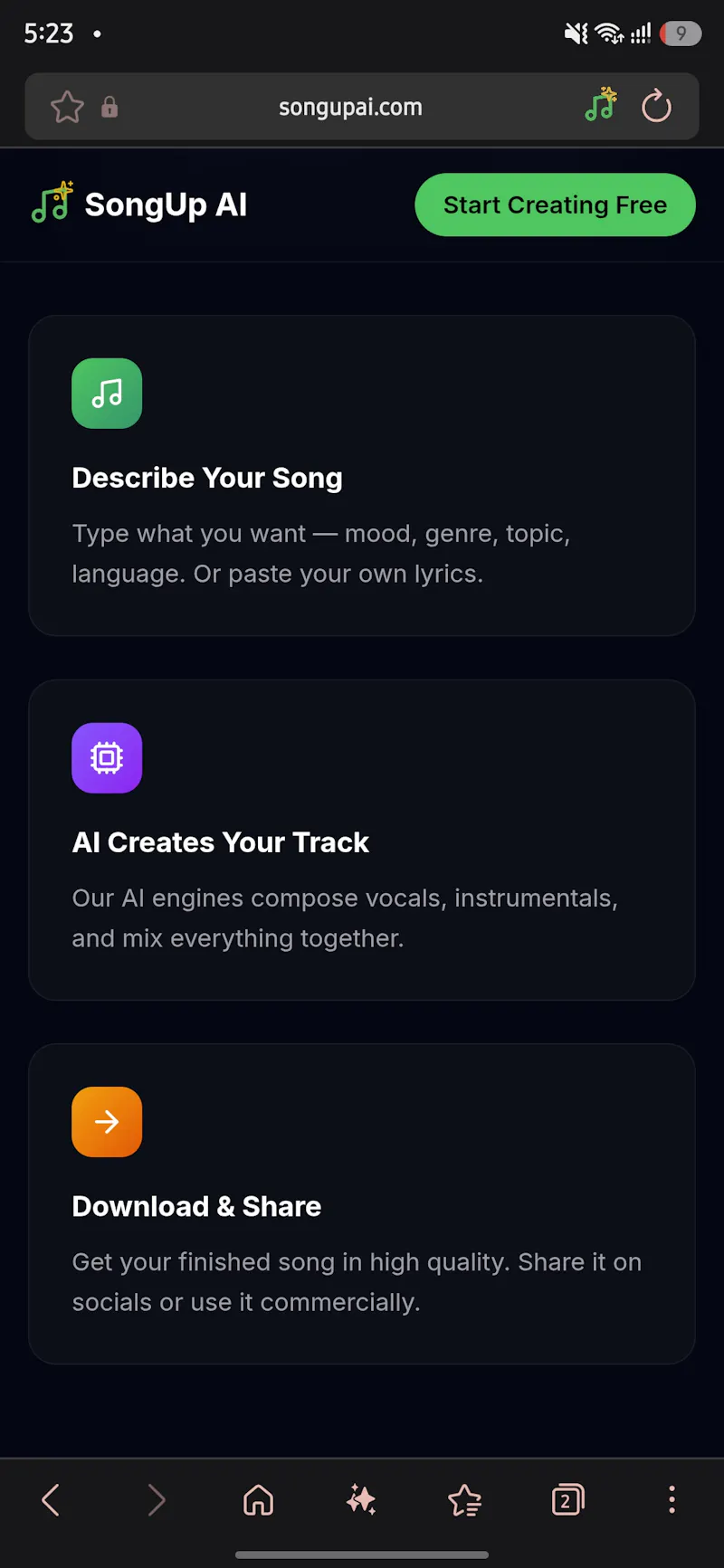 SongUp AI screenshot 2