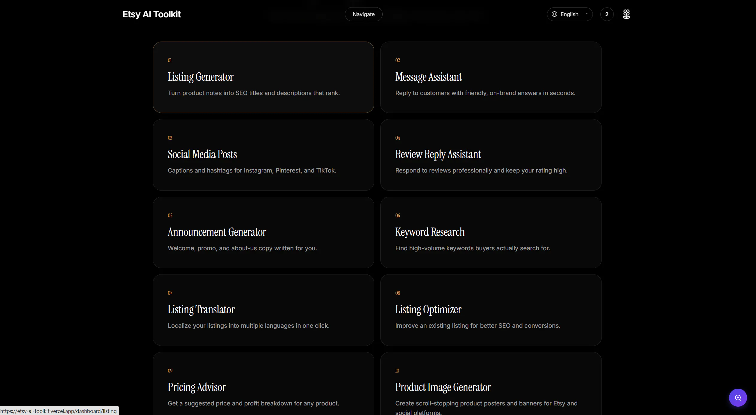 Etsy AI Toolkit gallery image