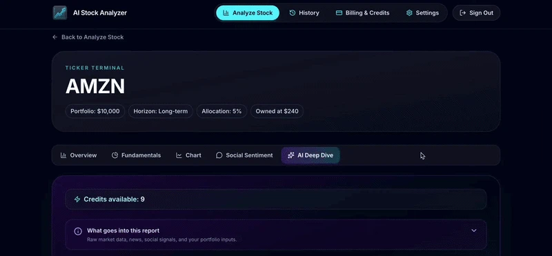 AI Stock Analyzer screenshot 3