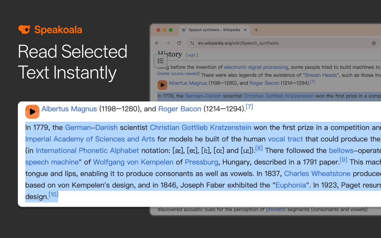 Speakoala - Screenshot 3 showing product features and functionality