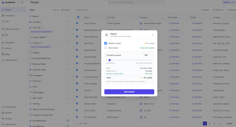 Leadvaro screenshot 4