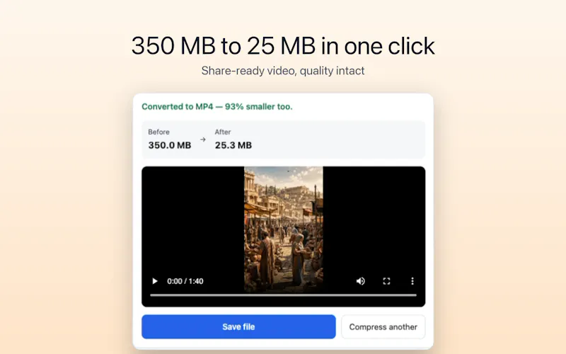 Fit — Video Compressor screenshot 2