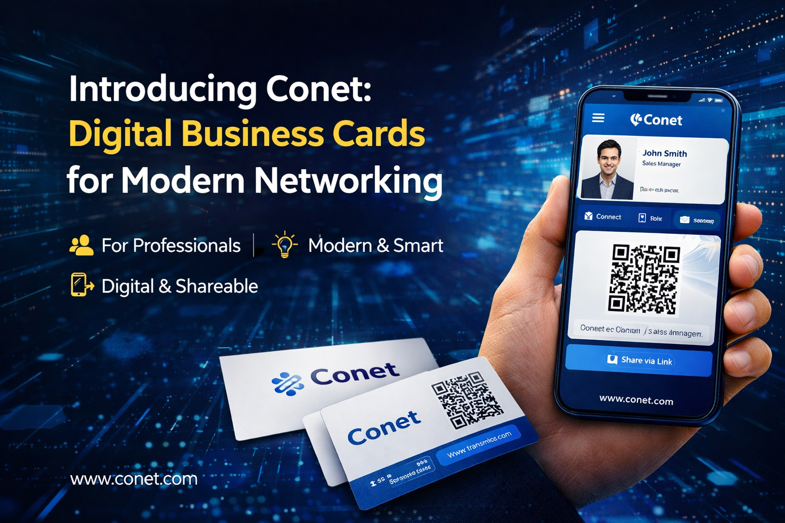 Conet - Product Hunt launch logo and brand identity