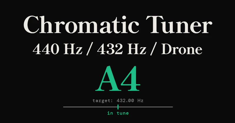 Chromatic Tuner 440 / 432 / Drone screenshot 2